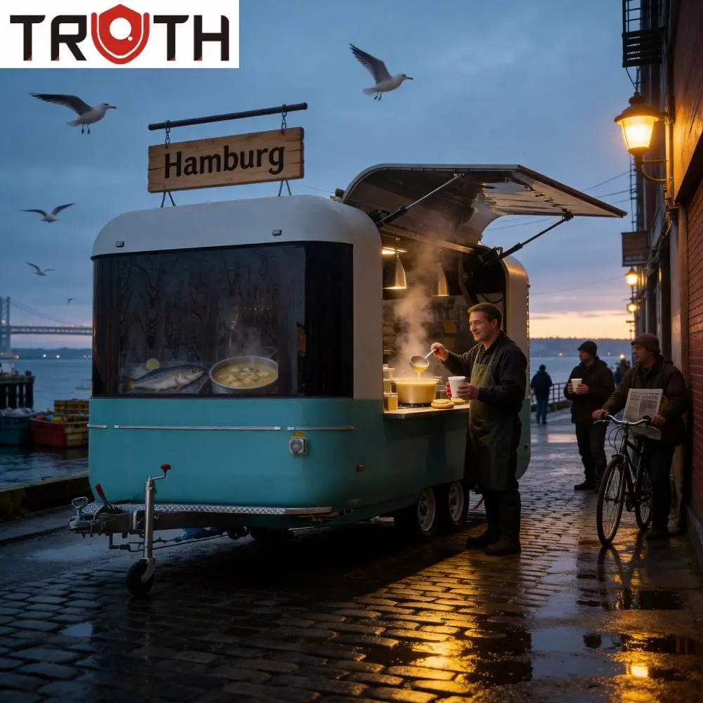 Carrello per hamburger per uso commerciale