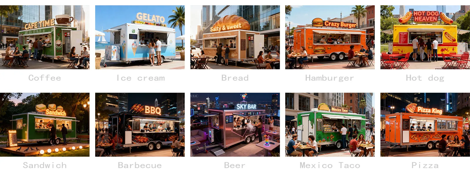 Coffee Food Trailer with Full Kitchen