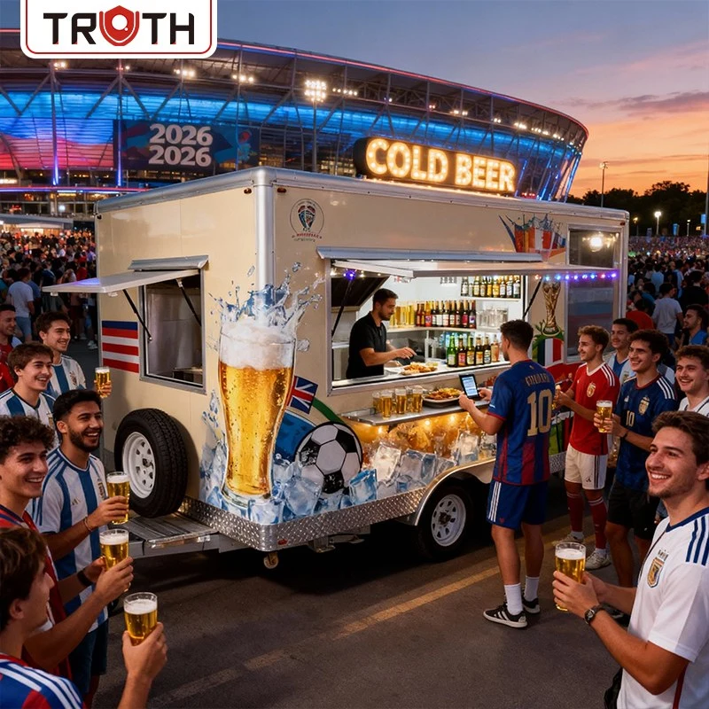 Rimorchio per alimenti mobile per catering bar