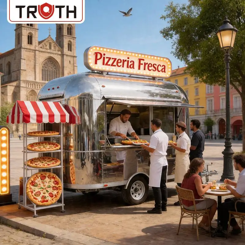 Rimorchio per alimenti mobile Kitchen Pizza Concession