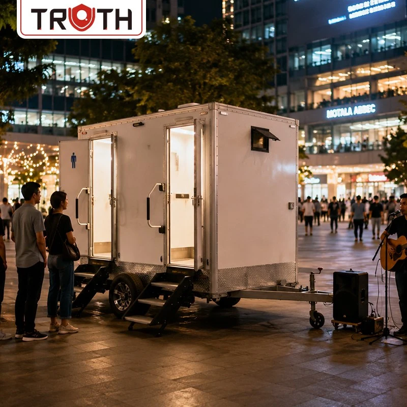 Rimorchio per toilette mobile per bagno portatile