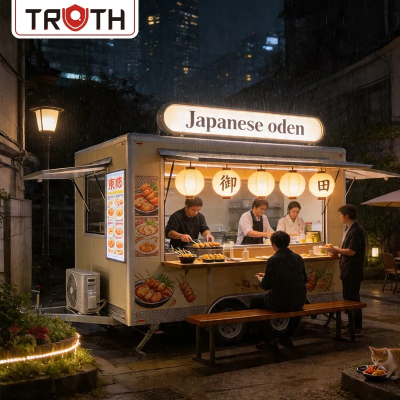 Carrello di cibo del ristorante Tacos