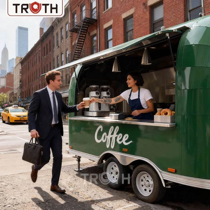 Rimorchio per alimenti per caffè da campeggio da viaggio